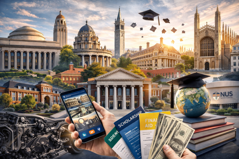 Students walking on campus at one of the top universities for future success
